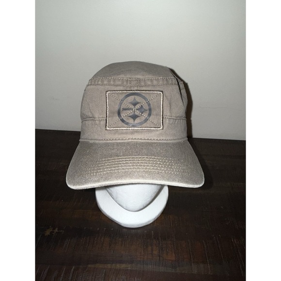 NFL Team Apparel Accessories - Pittsburgh Steelers Y2K NEW Women's S/M Hat Army Green NFL Chic Cadet‎ Military